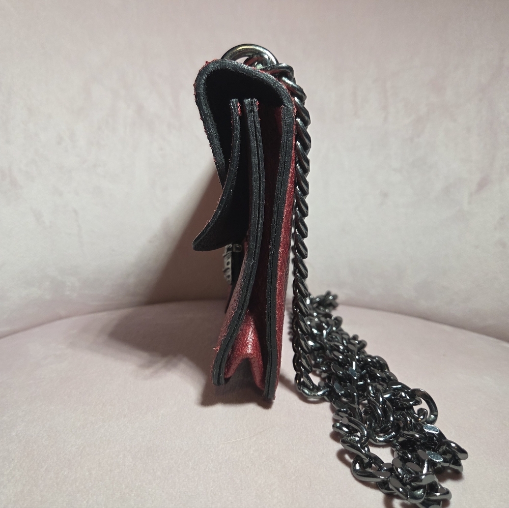 Red Genuine leather purse - Picture 5 of 8